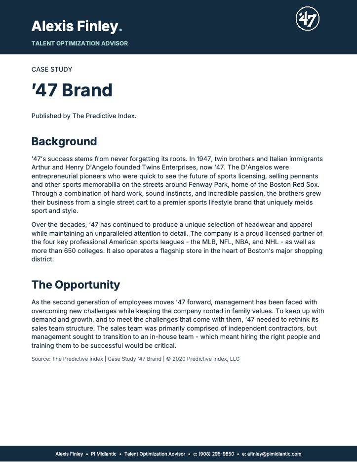 ’47 Brand case study cover