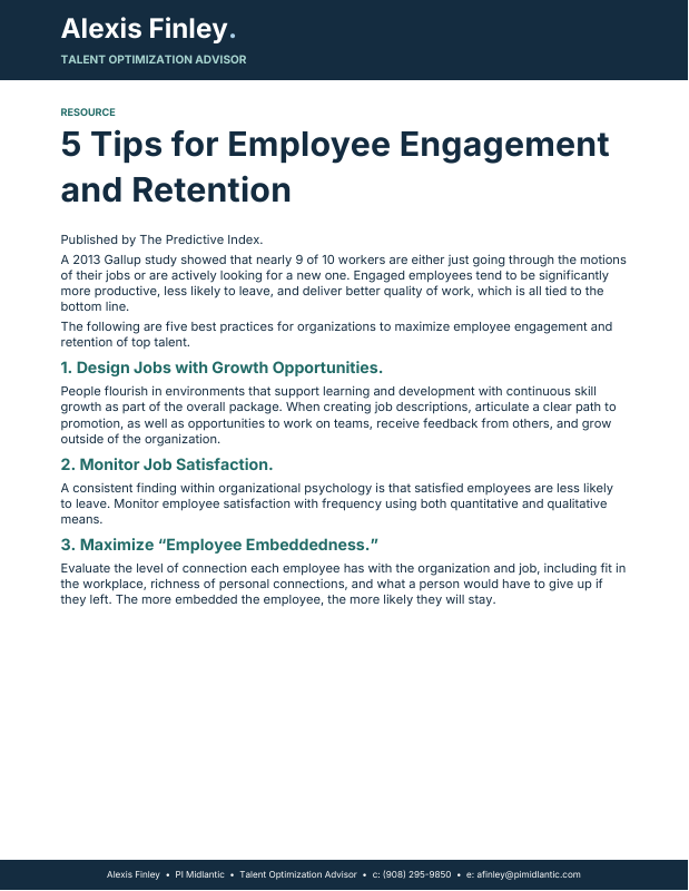 Cover preview: 5 Tips for Employee Engagement and Retention