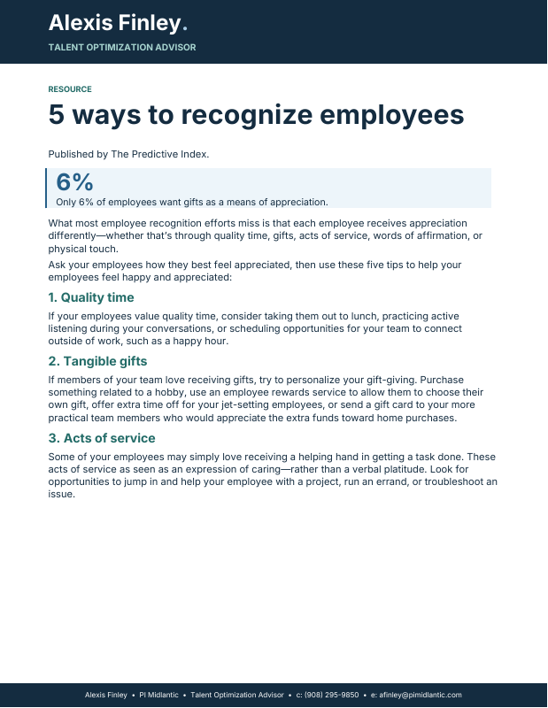 Cover preview: 5 Ways to Recognize Employees