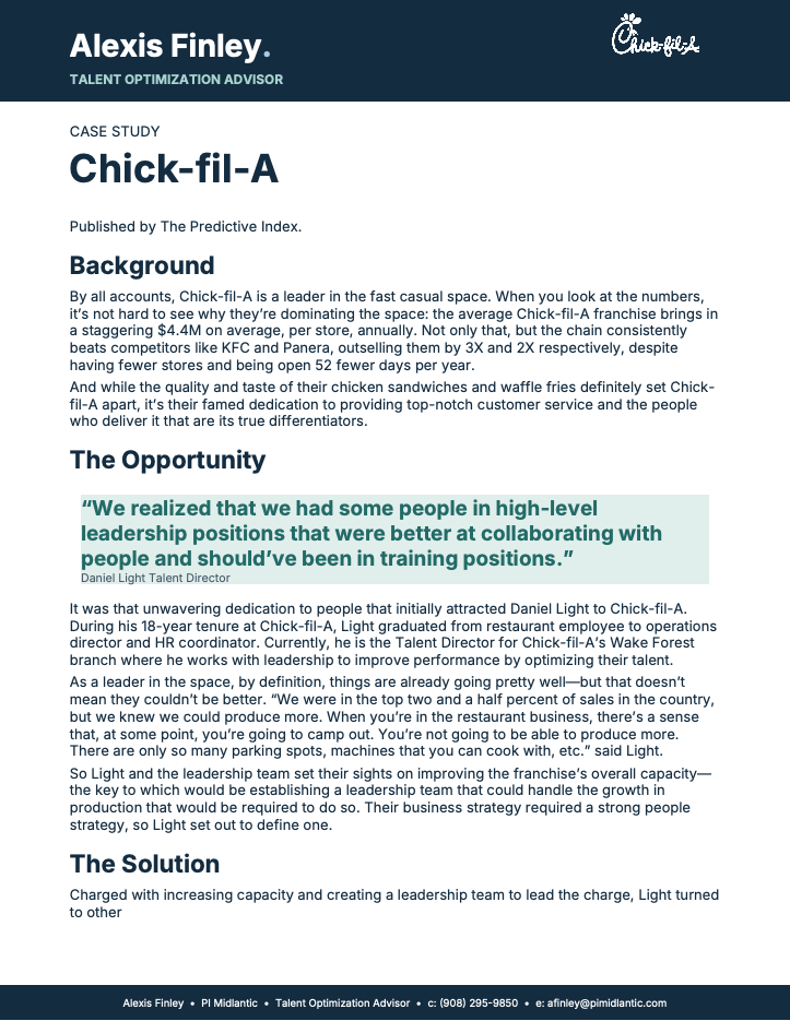 Chick-fil-A case study cover