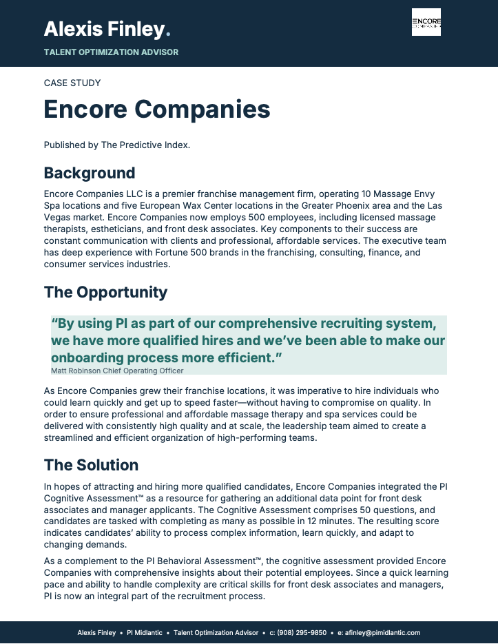 Encore Companies case study cover