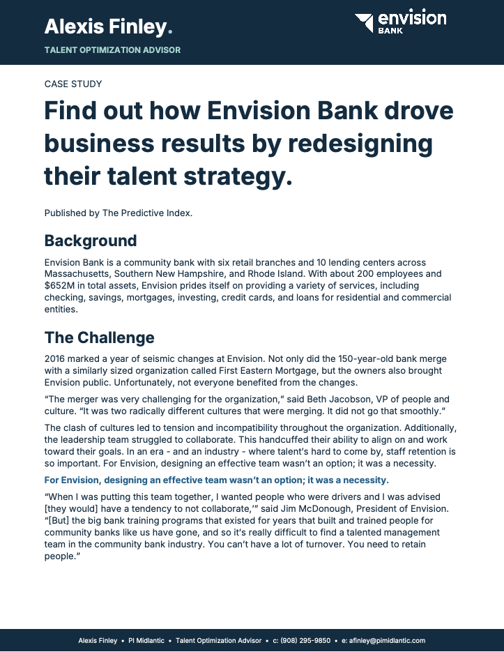 Envision Bank case study cover