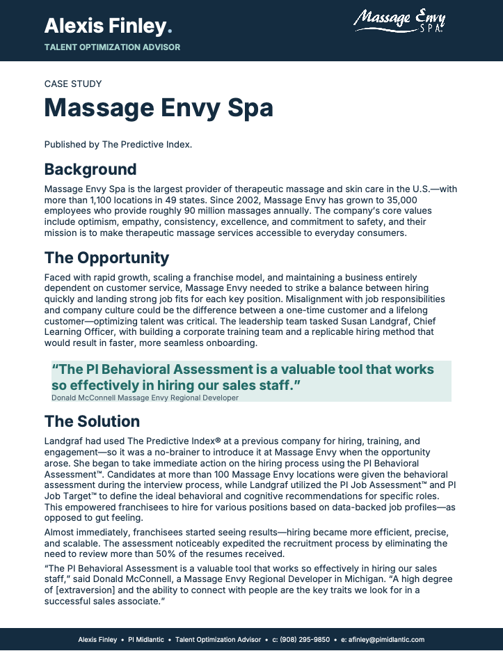 Massage Envy Spa case study cover