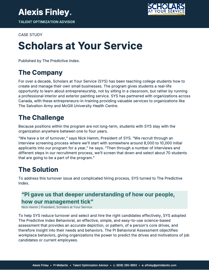 Scholars at Your Service case study cover