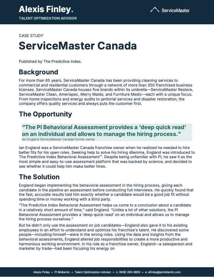 ServiceMaster Canada case study cover