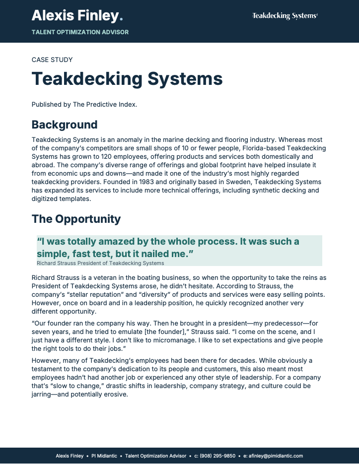 Teakdecking Systems case study cover
